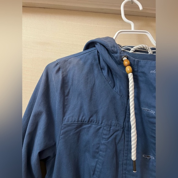 Ragwear Women’s Blue Jacket Size Small Eco Friendly  Wooden Buttons - Picture 8 of 11